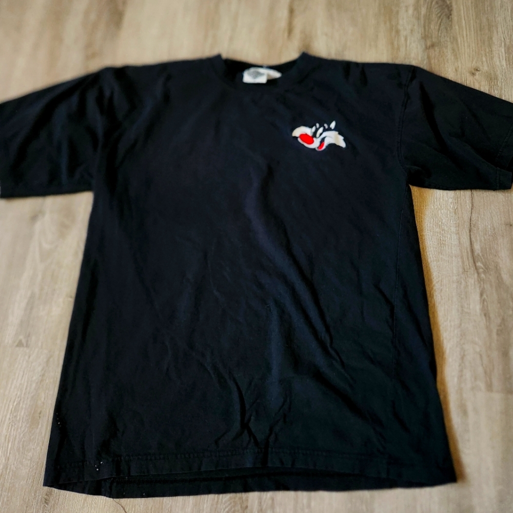 Acme vintage Sylvester cat embroidered tshirt size large